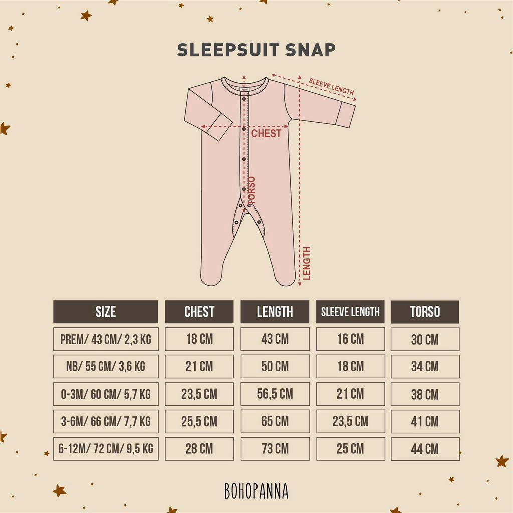 Bohopanna - Sleepsuit Bayi Unisex