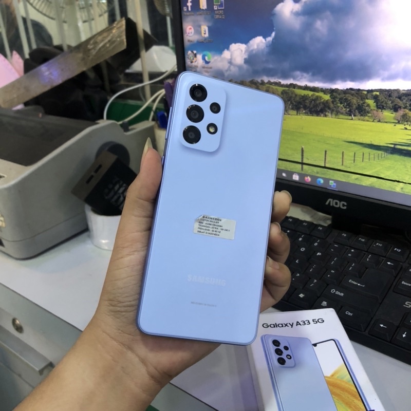 Samsung Galaxy A33 5G 8/128gb Second Mulus Lengkap Garansi Resmi