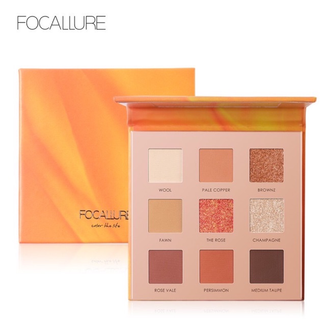 FOCALLURE Shimmer Eyeshadow Palette - 9 Colours FA62