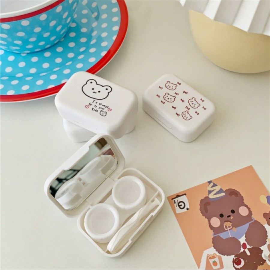 TEMPAT SOFTLENS CUTE WHITE BEAR