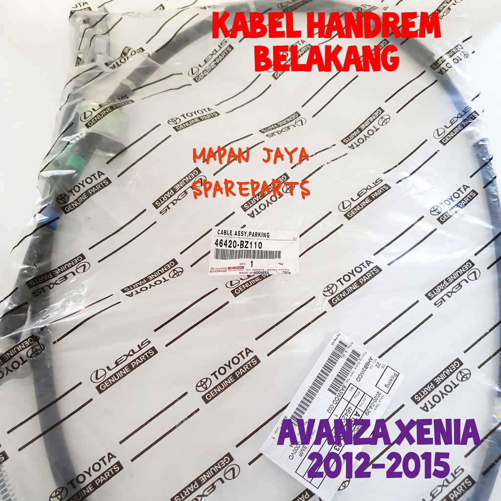 KABEL HANDREM SELING HANREM BELAKANG AVANZA XENIA NEW ORIGINAL ASLI