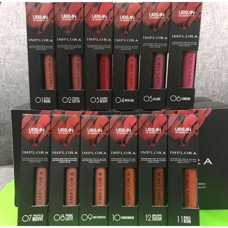 LIPSTIK IMPLORA URBAN MATTE TAHAN LAMA