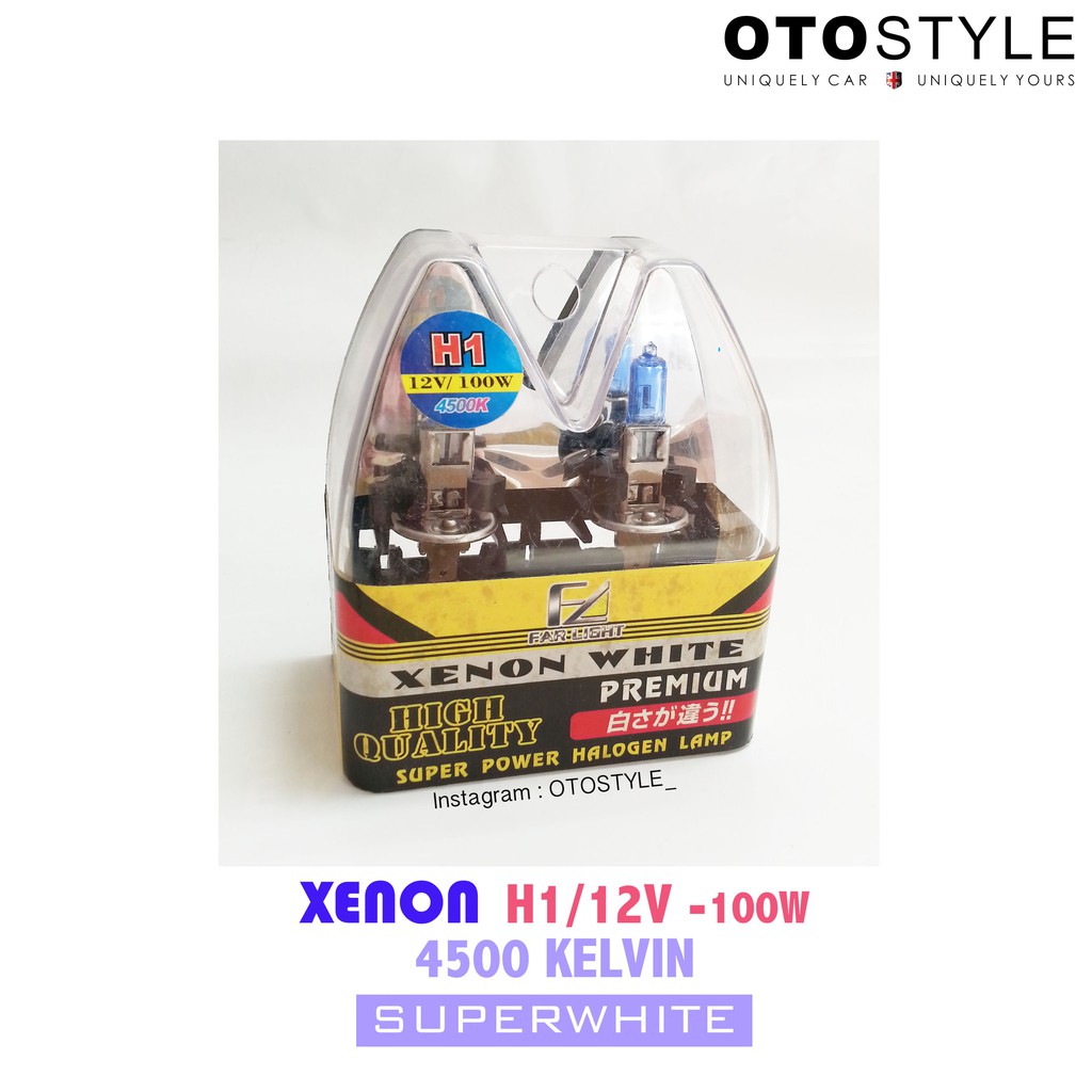 Bohlam Plazma H1 putih JV 45OOk Merk Xenon (Halogen) AG22
