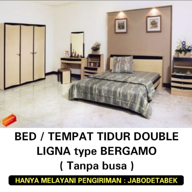 TEMPAT TIDUR RANJANG LIGNA type BERGAMO 160 BED DOUBLE