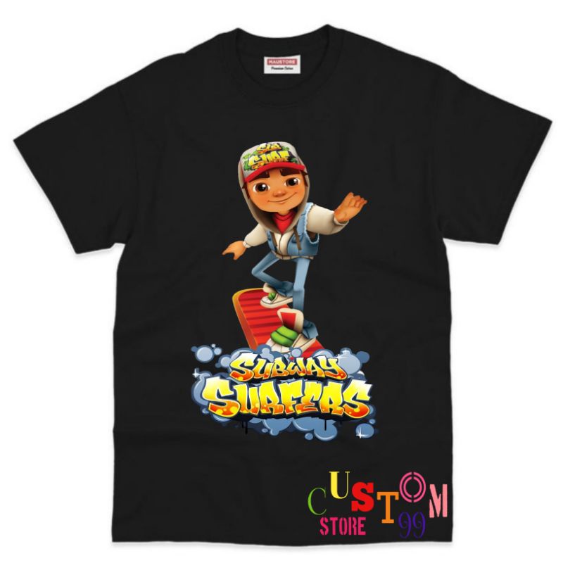 BAJU ANAK KAOS ANAK GAME SUBWAY SURFERS TERBARU BAHAN PREMIUM