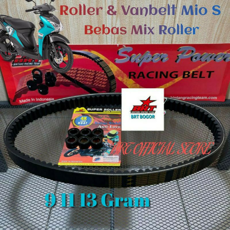 Vanbelt V- belt BRT MIO S /Z / Soul GT 125 Xride 125 Fino 125 Roller loler rorer drivebelt + roller vbelt Brt Mio m3mio s X ride 125 fino 125 Roler brt loler brt mio m3 nmax lexi x ride roller racing brt fino 125 X ride Xeon gt 125