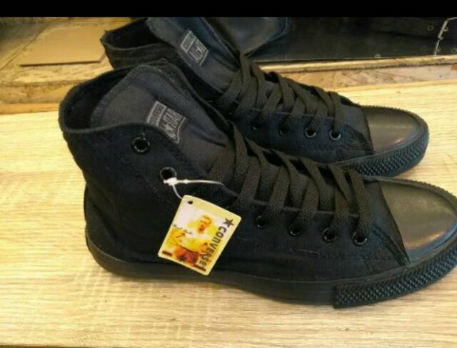 converse full black ori