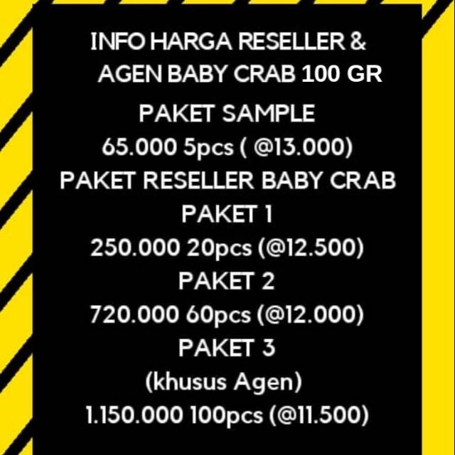 

HARGA RESELLER BABY CRAB