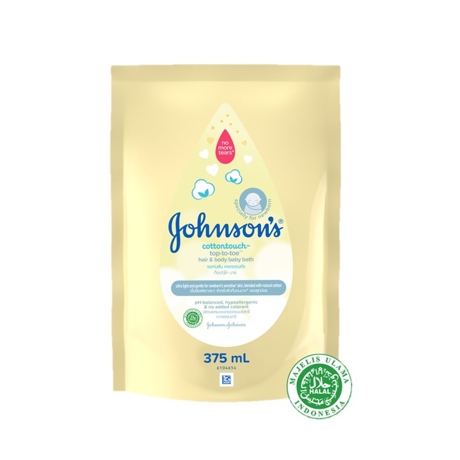 Johnson's Cotton Touch Top - To - Toe Wash 375ml Refill