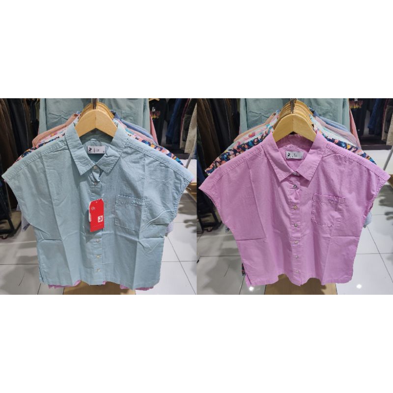 kemeja 3second wanita original