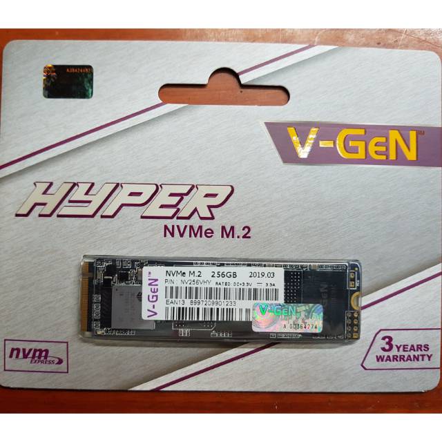 SSD NVME M.2 256GB HYPER V-GeN