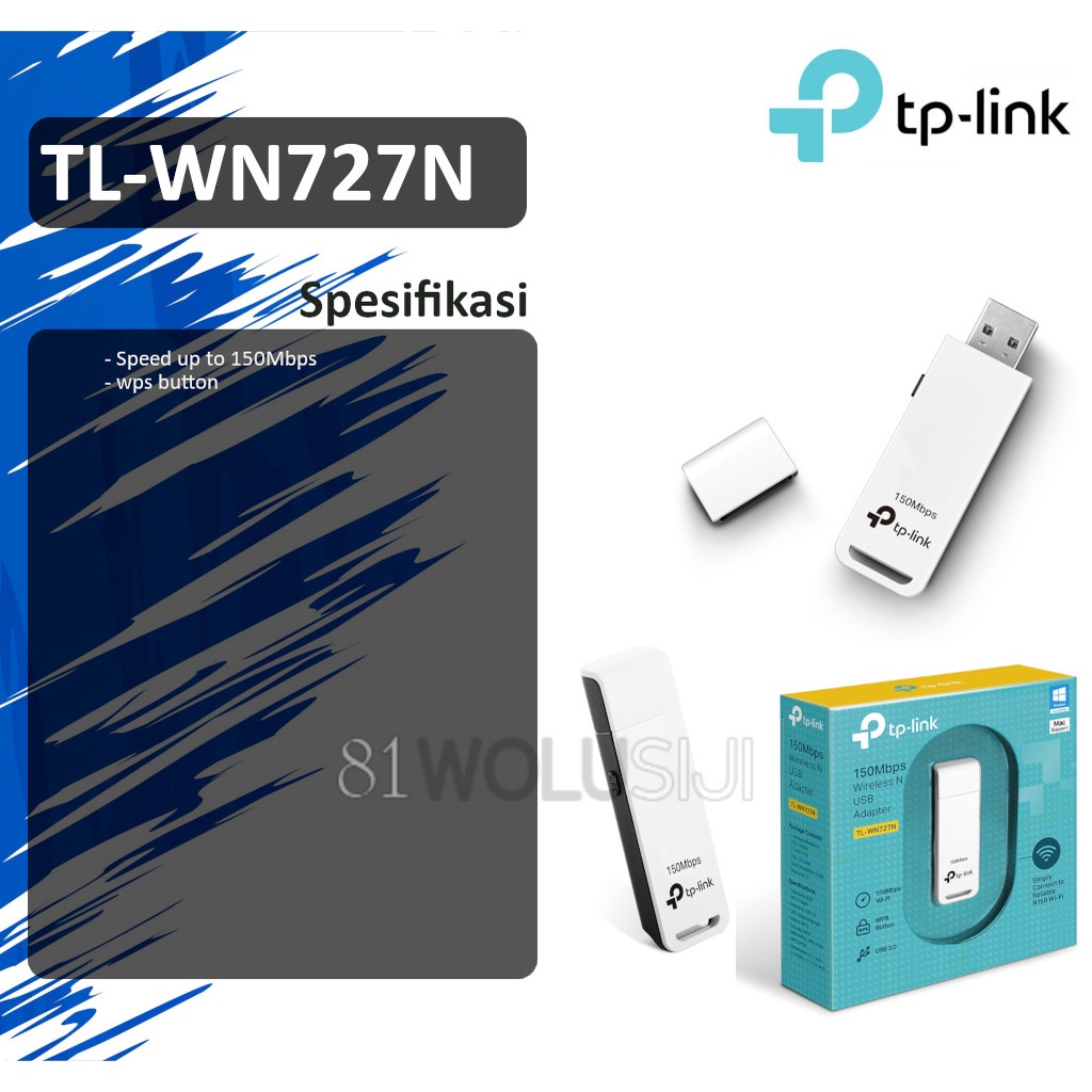 TP-LINK TL-WN727N : 150Mbps Wireless N USB Adapter