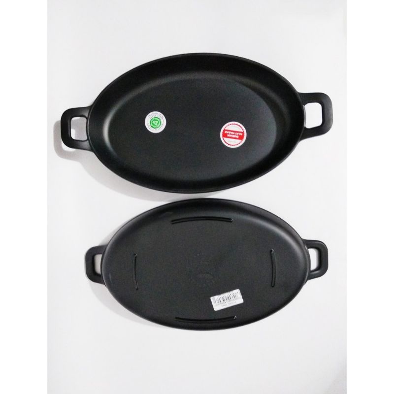 P7309A Piring saji restoran melamin model oval gagang kuping 9inch - Bukan alat masak - Piring Oval Melamine