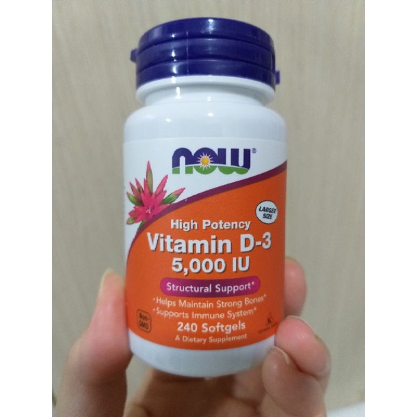 D3 vitamin now softgel