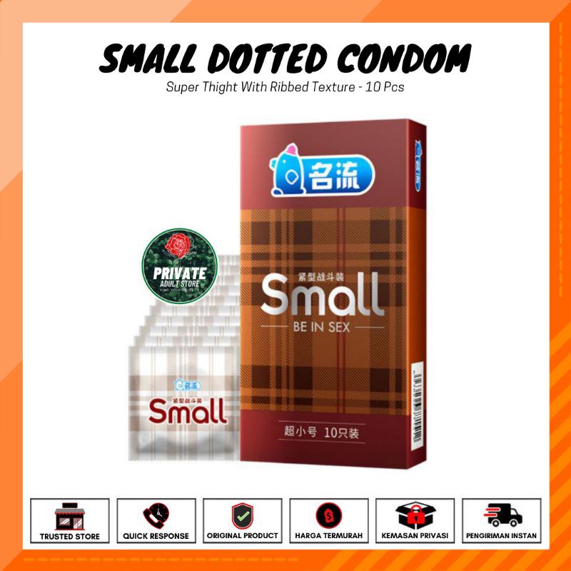 SMALL CONDOM - Kondom Mini Size Kecil Tight Tahan Bocor Dotted