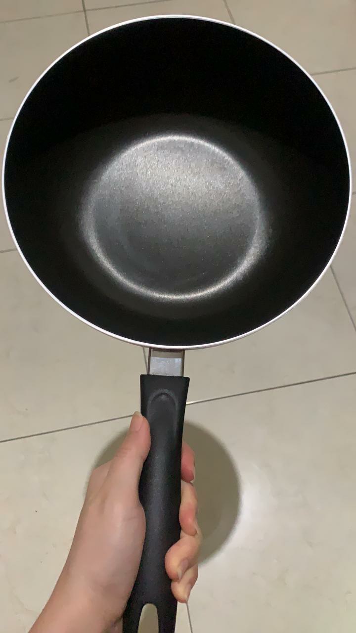 Teflon Fry Pan Valentino Maxim Deep Wok 24 Cm