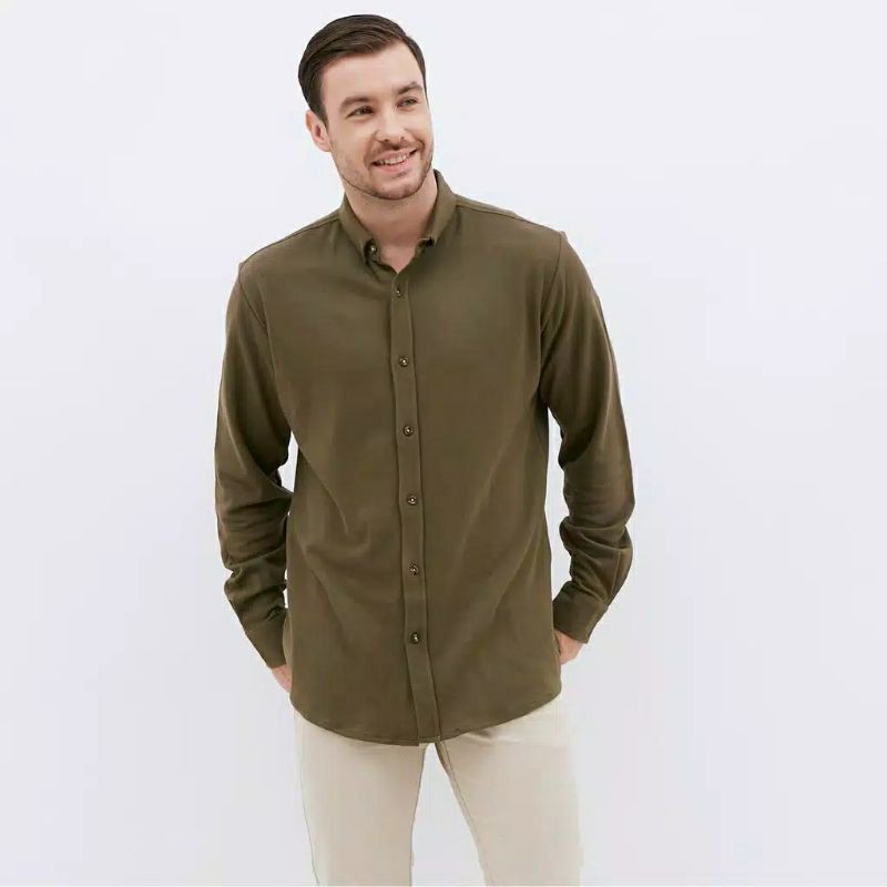 Kemeja Pria Cotton Pique