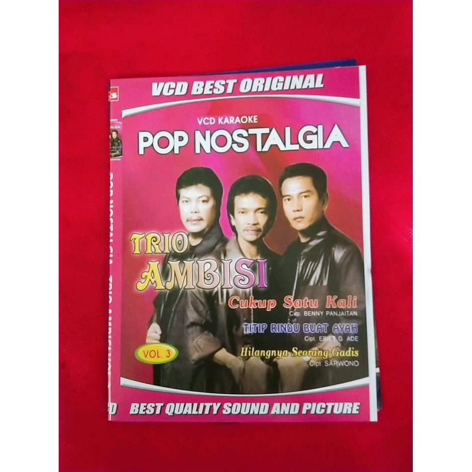 PROMO MURAH Terlaris Kaset Video Vcd Lagu Trio Ambisi Pop Nostalgia