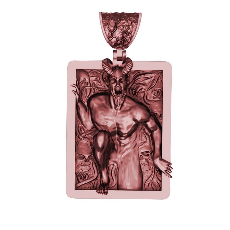 [Ready Stock]Fashion Personality Devil Vintage Thai Silver Pendant