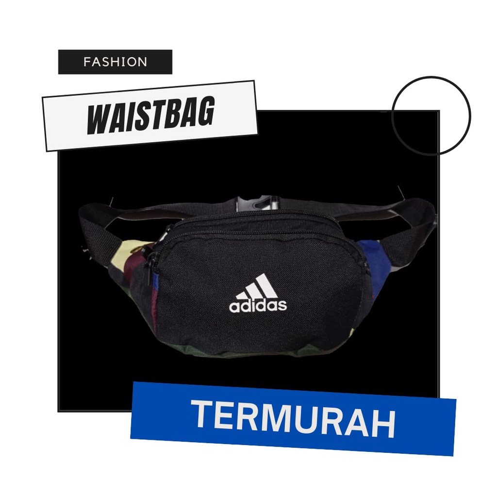 Random Model TAS WAISTBAG CODURA (HARGA GLOSIR )TAS PRIA-TAS WANITA-TAS MURAH