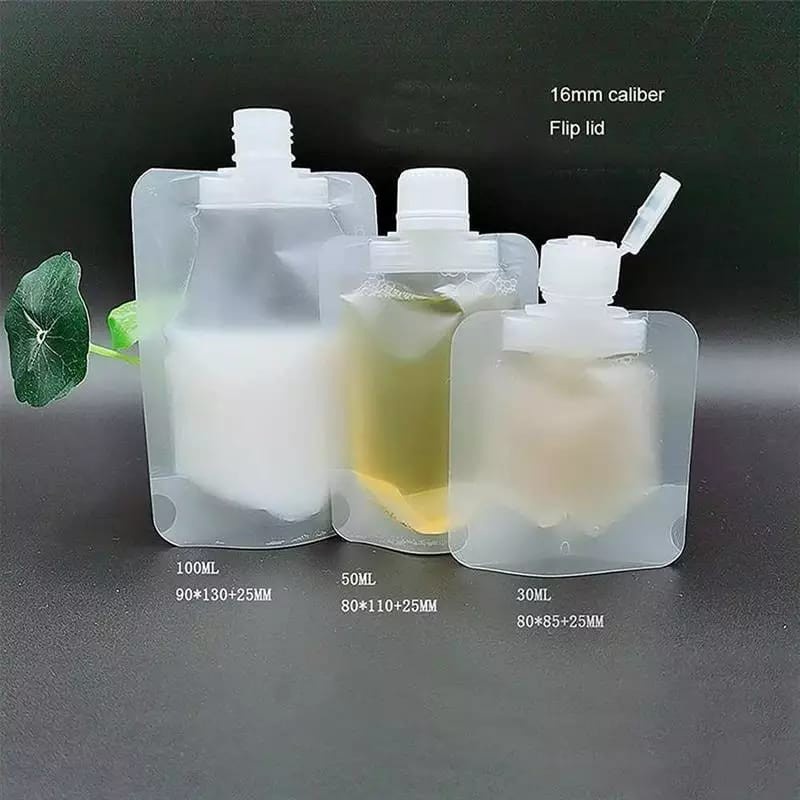 FLIP TOP REFILL Botol Refill Sabun Cair Sampo Lotion Travel Plastik Fliptop