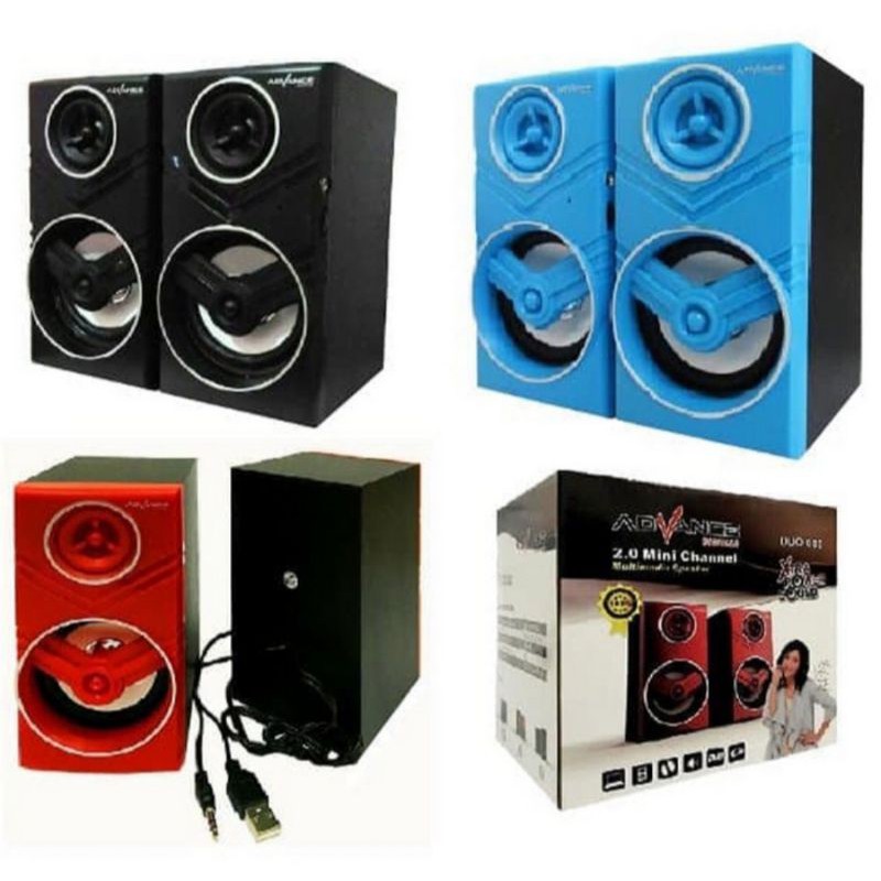 Speaker Laptop Komputer Hp Advance DUO-080 Speaker Aktif Bluetooth Super Bass /Salon Laptop