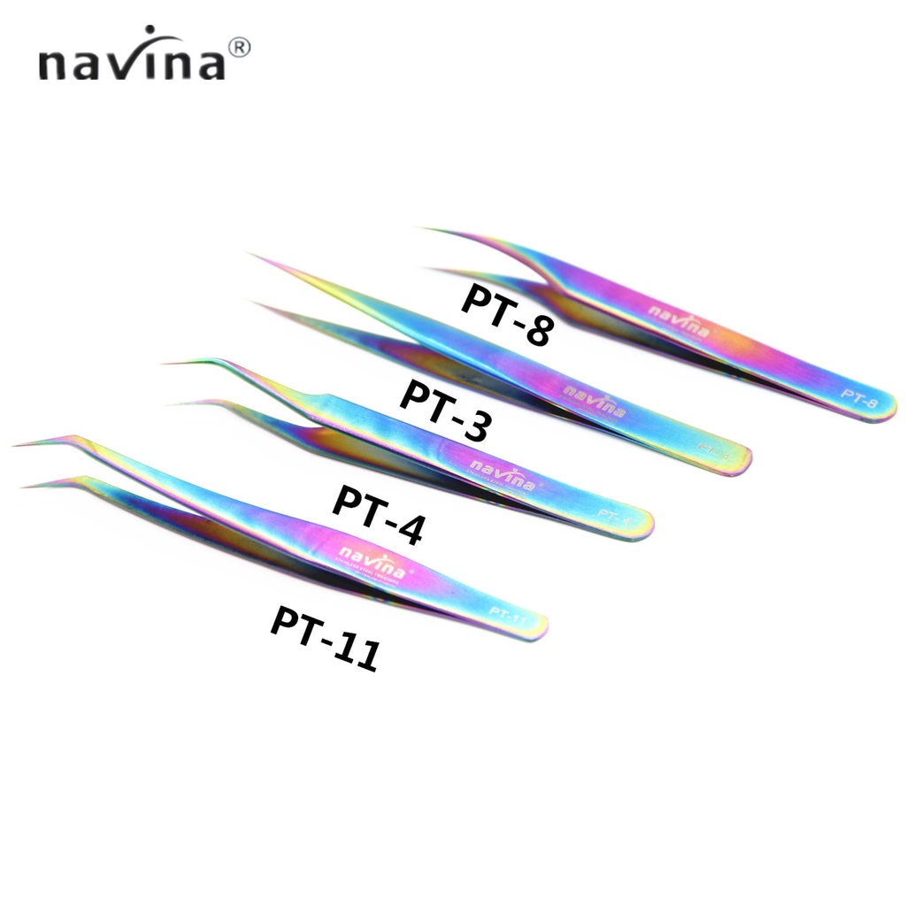 PINSET NAVINA RAINBOW PINSET BULUMATA PINSET EYELASH EXTENSION