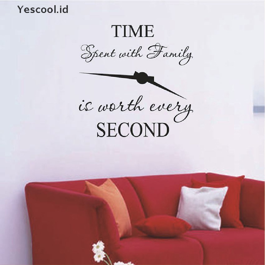 1 Pc Stiker Dinding Decal Desain time spent with family is worth every second Untuk Rumah