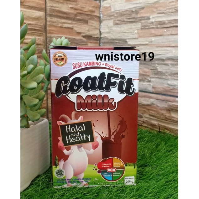 

GOATFIT MILK COKLAT susu Kambing ettawa plus Royal jelly