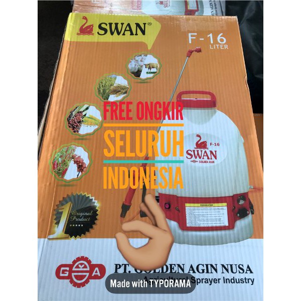 SPRAYER ELEKTRIK SWAN F-16 Liter