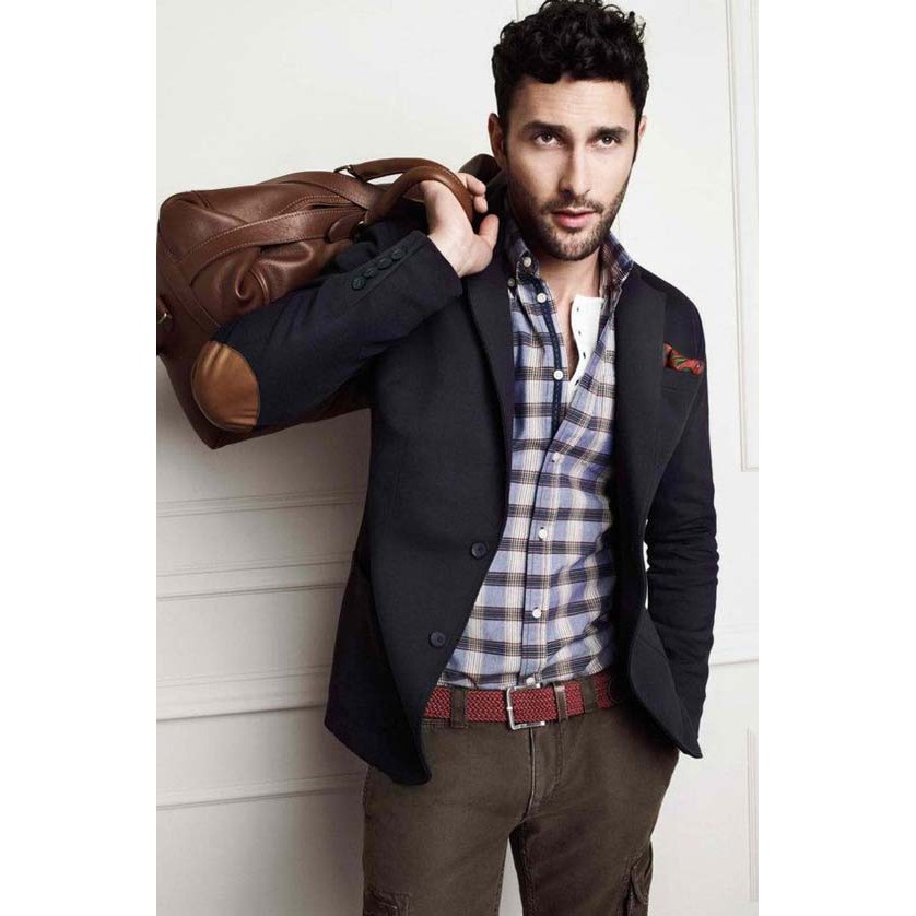 Blazer Pria Elbow Patch Murah BC103