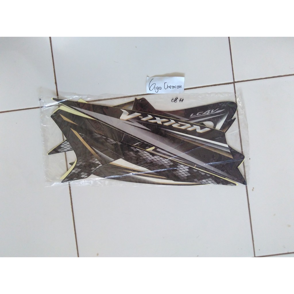 striping stiker lis motor yamaha vixion old 2008 2009 hitam