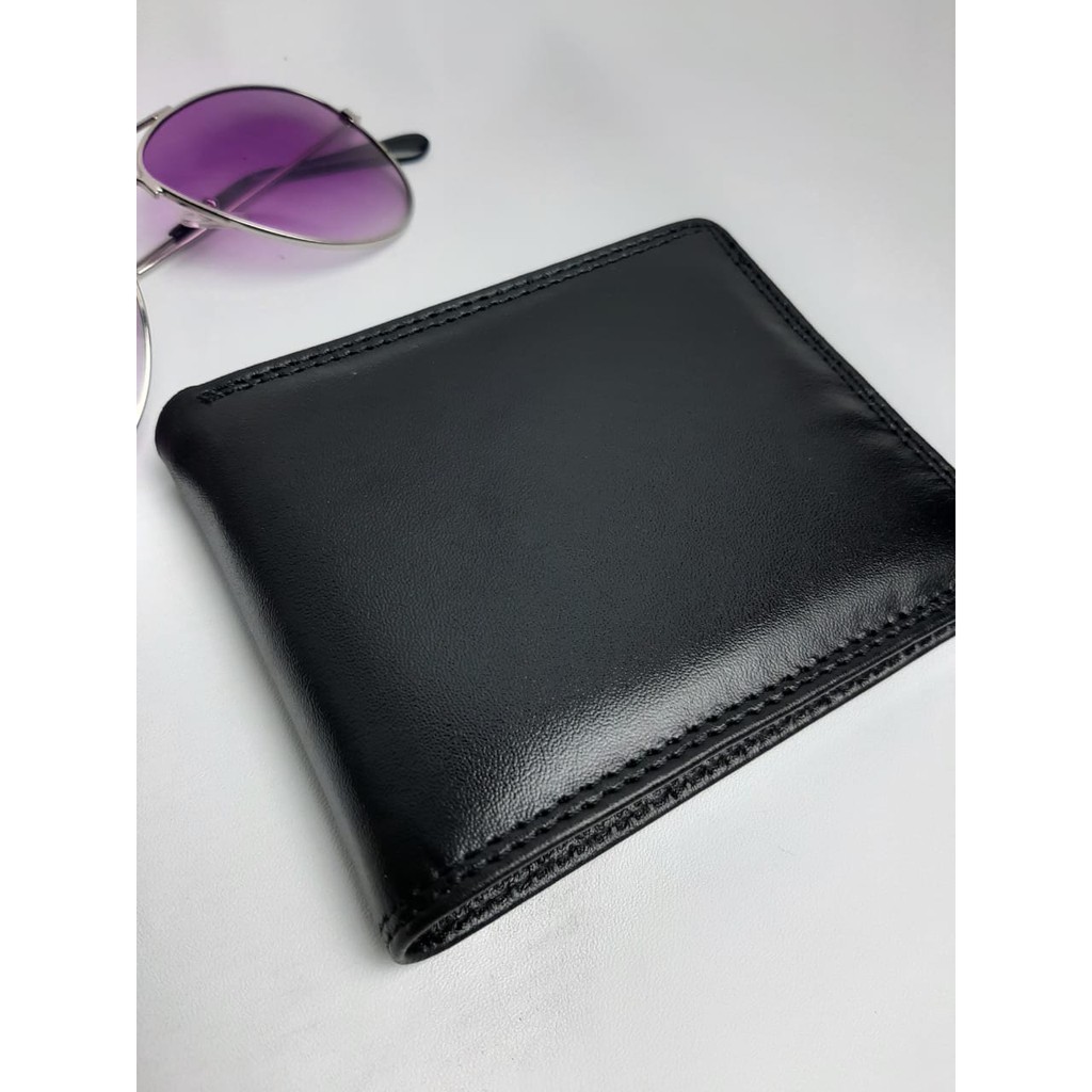 Dompet Kulit Asli LIPAT Pria 3Dimensi Casual Black Brown Dark Ori Khas Kota Garut