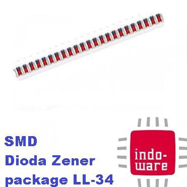 39V 39Volt Dioda Zener 0,5W Diode 39 V Volt 1/2W 1/2 0.5 0,5W Smd Ll34 Inwer1308