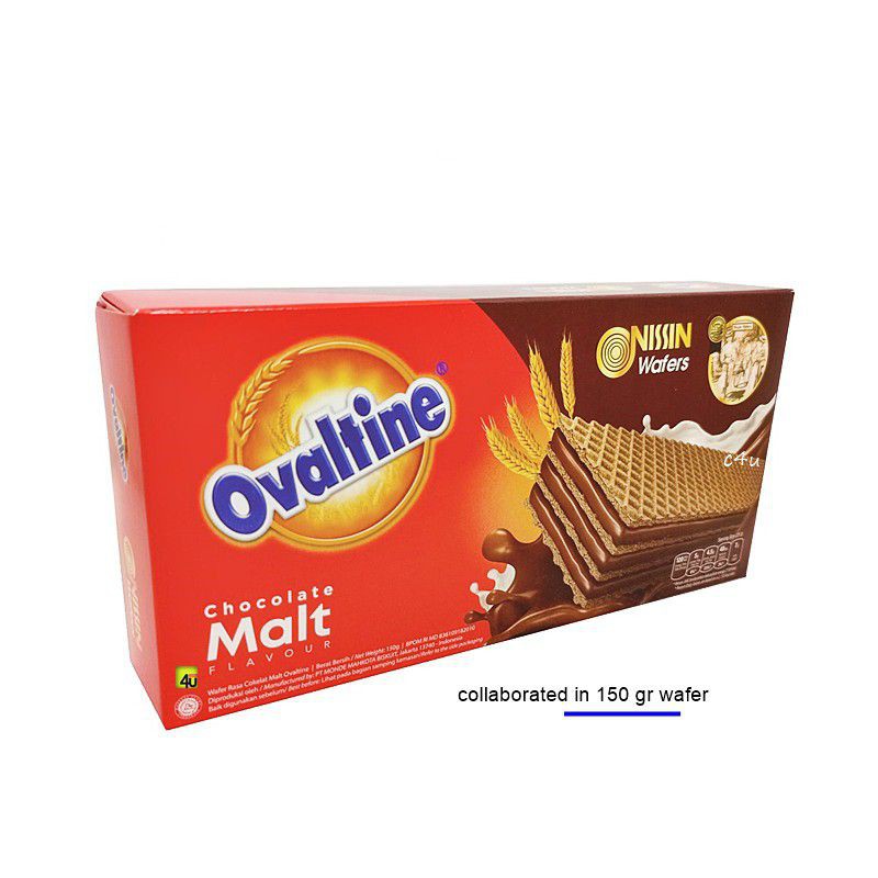 

Nissin OVALTINE Wafer - Smooth Chocolate Malt Wafer - 150Gram