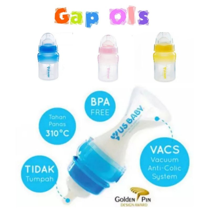 Botol Bayi Silicone Us Baby Sili Smart Bottle botol silikon botol susu silicon botol bayi silicon