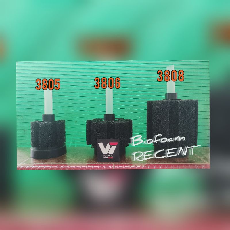 Sponge filter biofoam aerator akuarium Recent 3805
