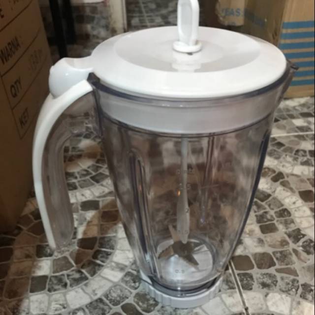 Gelas blender Philips jus plastik diva lengkap HR 2115 / 2116 HR 2061 / 2071