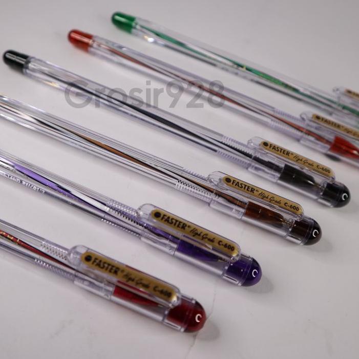

POPULER ✩ (Per 12) Pulpen / Bolpen / Bolpoin / Balpoint Faster C600;