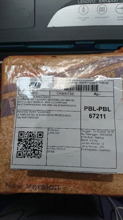 Spol Plastik Bening Warna Warni