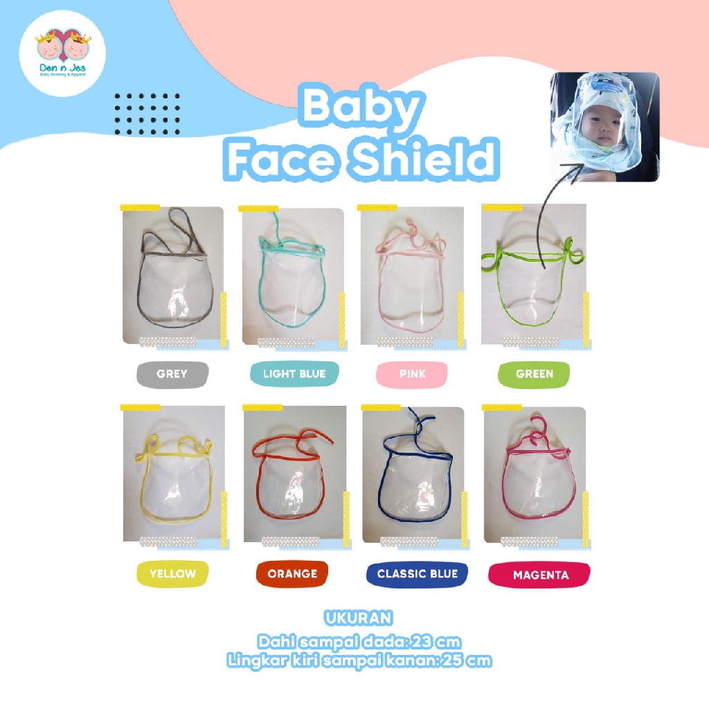 Face Shield Bayi Baby Anak dan Dewasa Termurah dan Terbaik