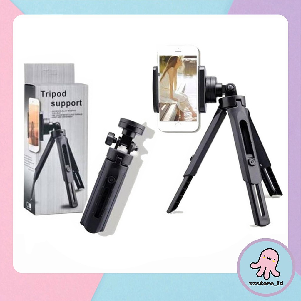 Tripod Support Mini Phone Extendable + Holder U