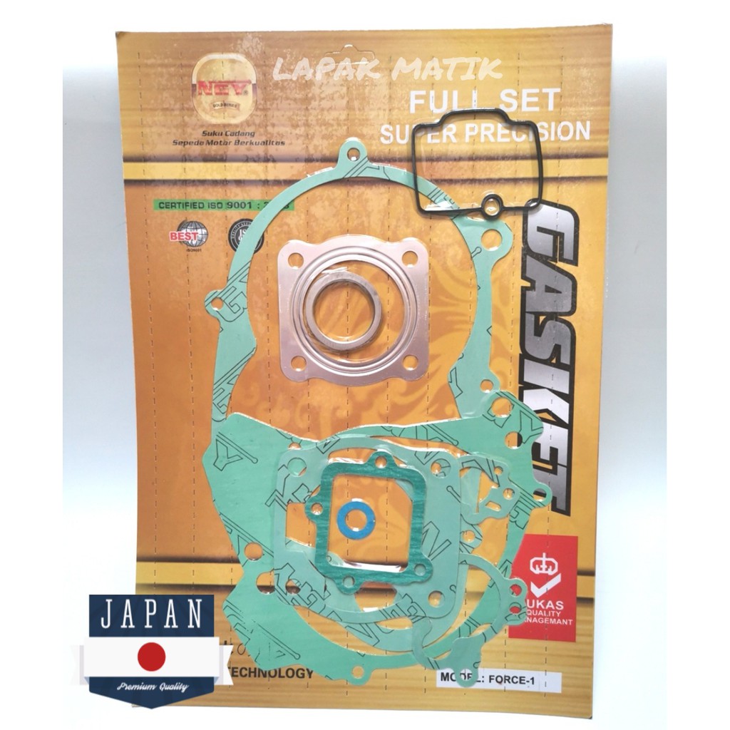 Paking Gasket FULLSET F1ZR FORCE 1 Nagoya Gold full set perpak packing