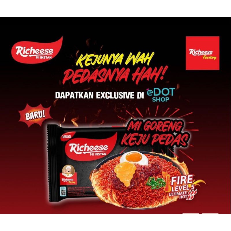 MIE RICHEESE VIRAL LEVEL 5 | MIE GORENG | RICHEESE FACTORY