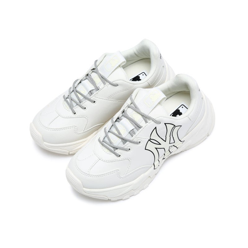 MLB NY Yankees Bigball Chunky Sneakers White 100% Original