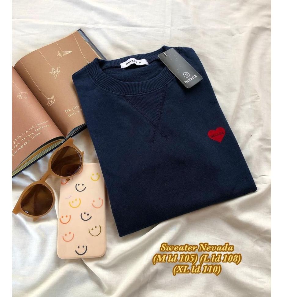 YEM.472913 • (NEVADA) Sweater Nevada Polos WanitaFull Tag/ Sweater Nevada Oversize/ Sweater Jumbo/ S