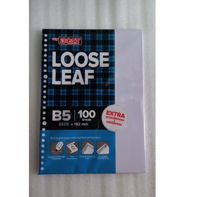 

Big Boss Loose Leaf B5 isi 100 lbr (Polos)