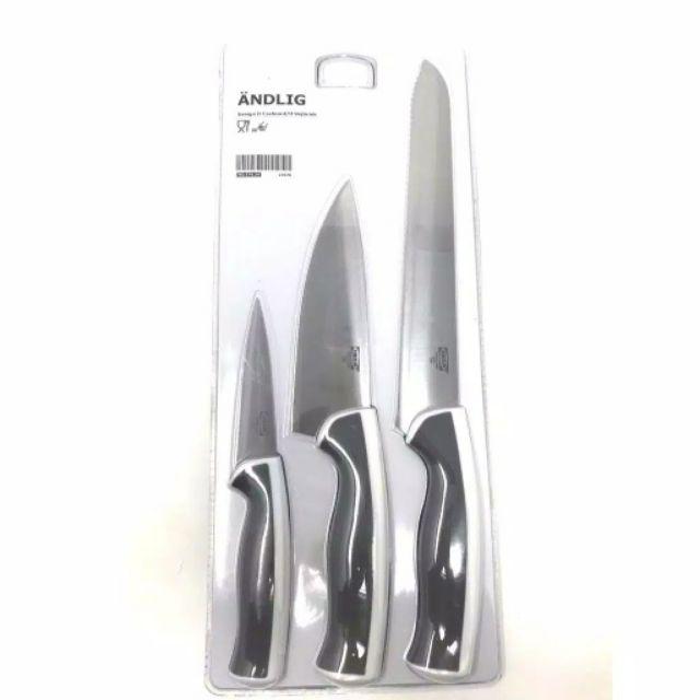 Pisau / Pisau Serbaguna Set Isi 3 Bread Knife,vegetable Knife & Sliced Knife An423