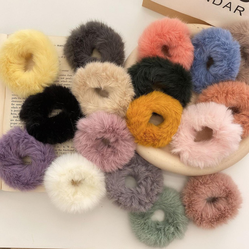 MURMURE.ID | IKAT RAMBUT BULU JUMBO LEMBUT KARET CEPOL WANITA RASFUR ALA KOREA HA065-1