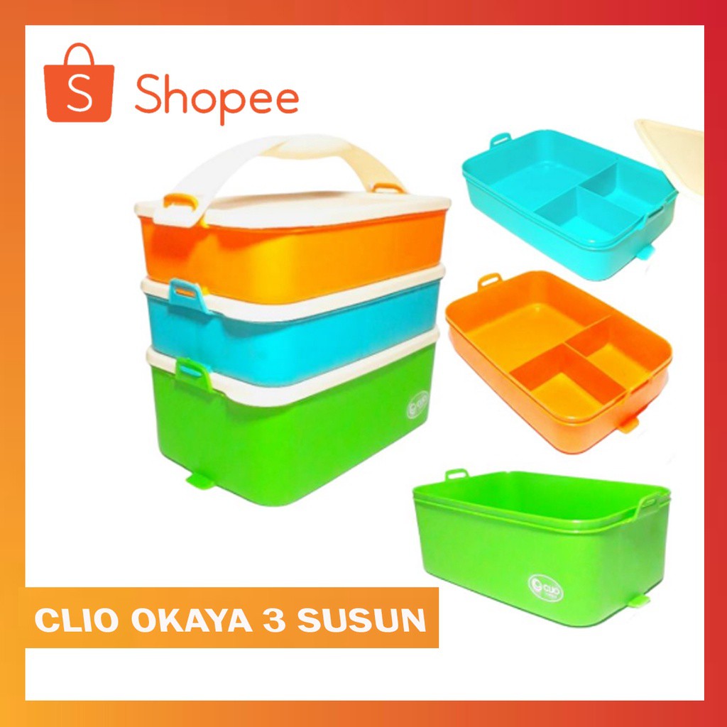 Rantang Susun Kotak Makan Tempat Bekal Tempat Penyimpanan Rantang susun plastik Tempat Makan susun